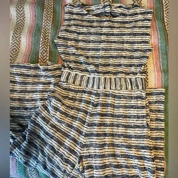 Free People Striped Morning Tides Jumpsuit size Large - Picture 11 of 11